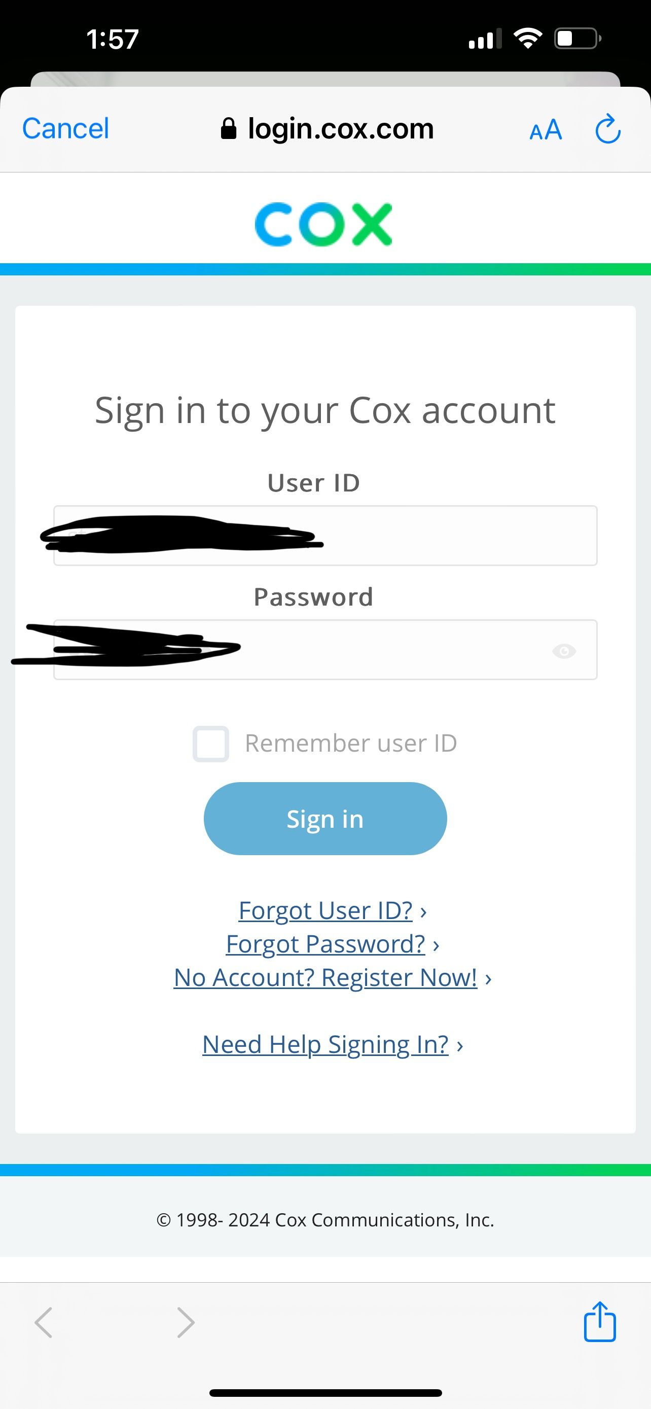 Unable to login to the Cox Panoramic Wifi App Cox Community